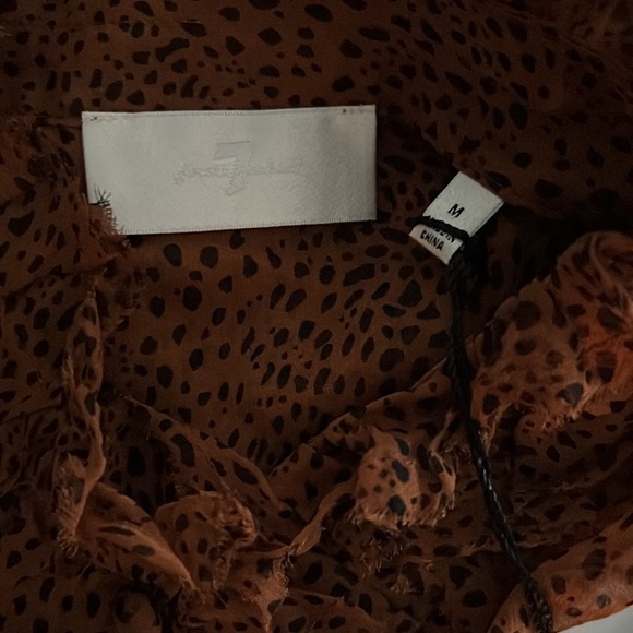 7 for all Mankind-SLEEVELESS RUFFLE TOP - Picture 6 of 8